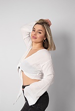 Ukrainian mail order bride Kseniia from Odesa with blonde hair and blue eye color - image 3