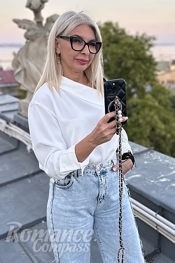 Ukrainian mail order bride Olena from Odesa with blonde hair and brown eye color - image 1