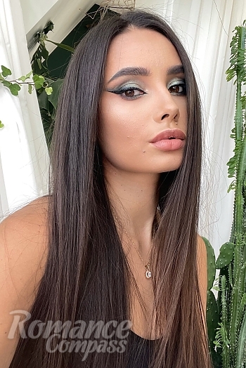 Ukrainian mail order bride Yana from Zaporizhzhya with black hair and blue eye color - image 1