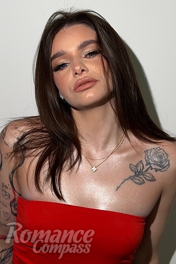 Ukrainian mail order bride Liliya from Kharkiv with black hair and grey eye color - image 1