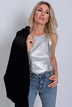 Ukrainian mail order bride Olena from Kyiv with blonde hair and blue eye color - image 9