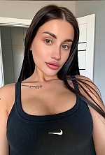 Ukrainian mail order bride Polina from Kyiv with black hair and green eye color - image 2