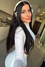 Ukrainian mail order bride Polina from Odesa with black hair and green eye color - image 13