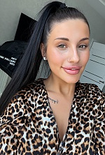 Ukrainian mail order bride Polina from Odesa with black hair and green eye color - image 11