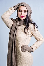 Ukrainian mail order bride Anastasia from Astana with black hair and green eye color - image 3