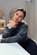 Ukrainian mail order bride Galina from Dnipro with black hair and green eye color - image 11