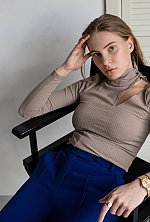 Ukrainian mail order bride Ekaterina from Tbilisi with blonde hair and blue eye color - image 9