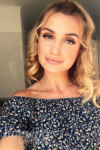 Ukrainian mail order bride Irina from Kyiv with blonde hair and blue eye color - image 1