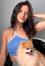 Ukrainian mail order bride Anastasia from Sofia with black hair and brown eye color - image 3