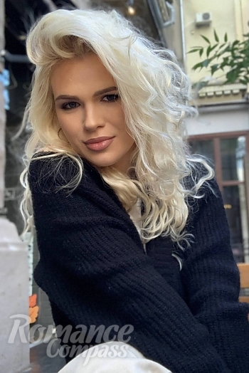 Ukrainian mail order bride Anna from Odesa with blonde hair and blue eye color - image 1