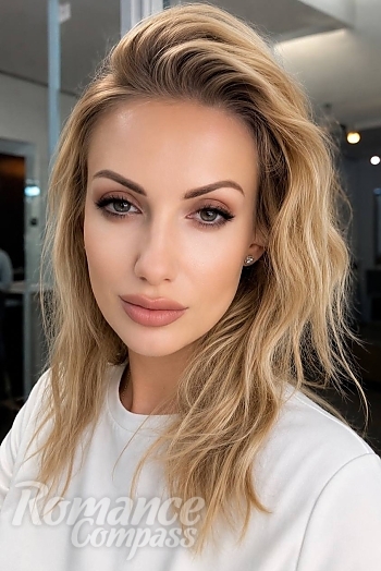 Ukrainian mail order bride Olga from Essen with blonde hair and brown eye color - image 1