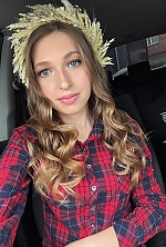 Ukrainian mail order bride Maryna from Uman with light brown hair and blue eye color - image 3