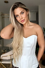 Ukrainian mail order bride Daryna from Barcelona with blonde hair and blue eye color - image 2