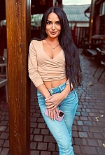 Ukrainian mail order bride Anastasiya from Kamyanske with black hair and grey eye color - image 18