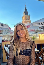 Ukrainian mail order bride Kateryna from Lyon with blonde hair and blue eye color - image 3