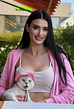 Ukrainian mail order bride Vitalina from Poltava with black hair and green eye color - image 5