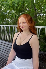 Ukrainian mail order bride Oleksandra from Cherkasy with auburn hair and blue eye color - image 3