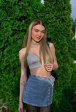 Ukrainian mail order bride Valeriia from Dubno with light brown hair and green eye color - image 6