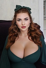 Ukrainian mail order bride Oksana from Kyiv with red hair and green eye color - image 3