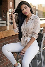 Ukrainian mail order bride Juliana from Bogot&aacute; with black hair and brown eye color - image 34