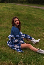Ukrainian mail order bride Tetiana from Dnipro with light brown hair and green eye color - image 2