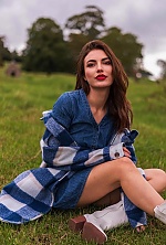 Ukrainian mail order bride Tetiana from Dnipro with light brown hair and green eye color - image 3