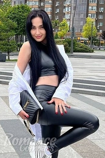 Ukrainian mail order bride Krystina from Dnipro with black hair and brown eye color - image 1