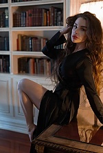 Ukrainian mail order bride Mariia from Bayqonyr with black hair and green eye color - image 5