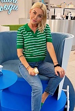 Ukrainian mail order bride Daryna from Kyiv with blonde hair and green eye color - image 5