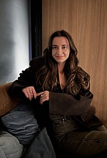 Ukrainian mail order bride Anna from Kyiv with brunette hair and blue eye color - image 3