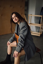 Ukrainian mail order bride Anna from Kyiv with brunette hair and blue eye color - image 9