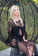 Ukrainian mail order bride Zoya from Como with blonde hair and blue eye color - image 13