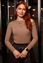Ukrainian mail order bride Kateryna from Lviv with red hair and green eye color - image 3