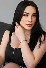 Ukrainian mail order bride Daria from Rozhniativ with black hair and blue eye color - image 8