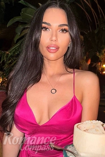Ukrainian mail order bride Myla from Kyiv with black hair and brown eye color - image 1