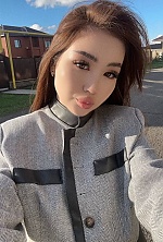 Ukrainian mail order bride Skhahnaz from Astana with black hair and grey eye color - image 9