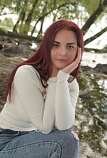 Ukrainian mail order bride Ray from Cherkasy with red hair and green eye color - image 3
