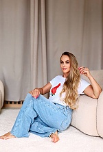 Ukrainian mail order bride Olena from Kyiv with blonde hair and blue eye color - image 15