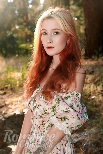 Ukrainian mail order bride Victoriia from Cherkasy with red hair and brown eye color - image 1