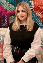 Ukrainian mail order bride Kateryna from Bucharest with blonde hair and grey eye color - image 3
