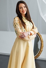 Ukrainian mail order bride Oksana from Brussels with brunette hair and green eye color - image 9