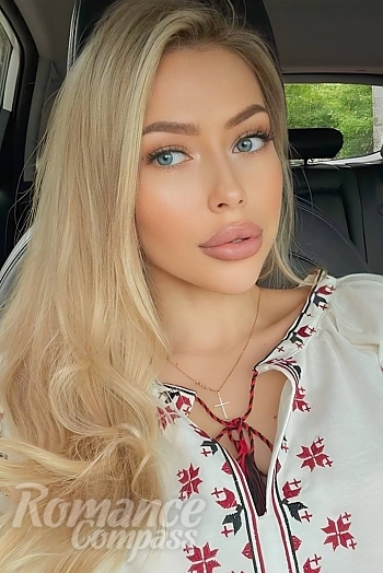 Ukrainian mail order bride Diana from Odesa with blonde hair and blue eye color - image 1