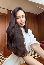 Ukrainian mail order bride Anastasia from Kyiv with black hair and brown eye color - image 3