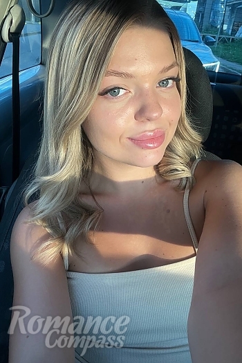 Ukrainian mail order bride Viktoriia from Ivano-Frankivsk with blonde hair and blue eye color - image 1