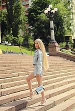 Ukrainian mail order bride Oksana from Kyiv with blonde hair and blue eye color - image 3