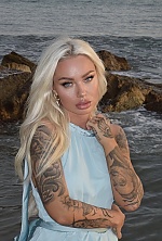 Ukrainian mail order bride Kristina from Belgrade with blonde hair and blue eye color - image 4