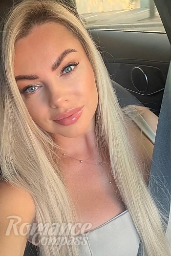 Ukrainian mail order bride Daria from Kharkiv with blonde hair and blue eye color - image 1