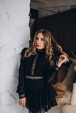 Ukrainian mail order bride Marina from Chernihiv with light brown hair and green eye color - image 2