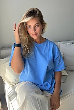 Ukrainian mail order bride Oleksandra from Odesa with blonde hair and green eye color - image 3