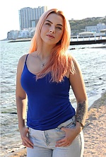 Ukrainian mail order bride Nataliya from Odesa with auburn hair and blue eye color - image 11